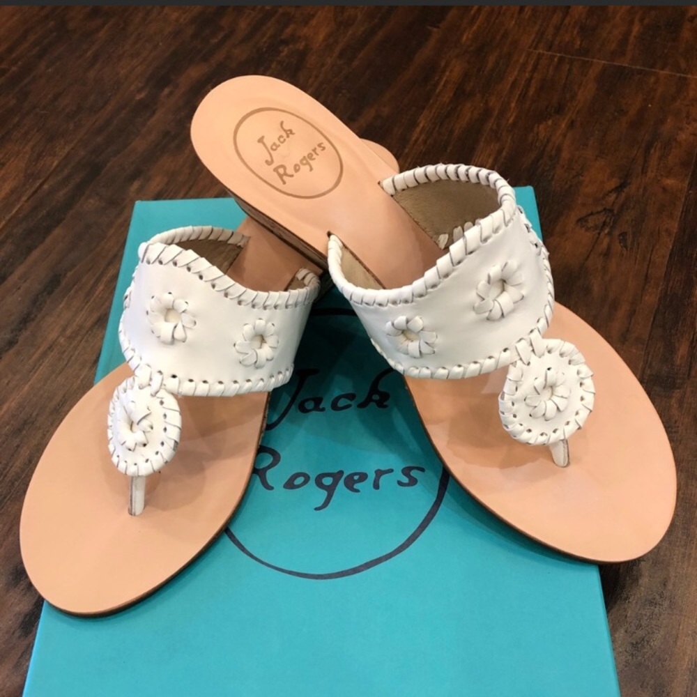 New Jack Roger White Mid Wedges